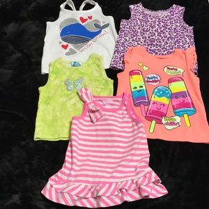 10 piece bundle.  Tanks and shorts